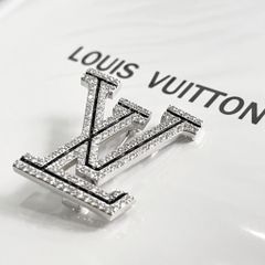  Cài Áo Nam, Nữ - LV Màu Trắng Pha Lê (AF) 