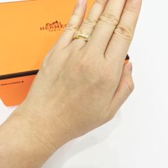  Nhẫn Hermes Freesize Pha Lê Trắng Cá Tính (AB) 