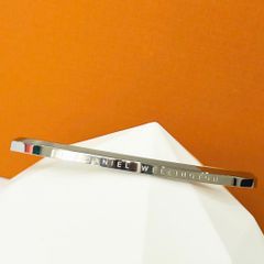  Vòng Tay Cặp Đôi Tình Yêu - Daniel Màu Trắng Titan Cao Cấp 