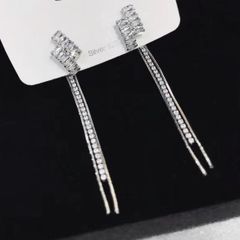  Bông Tai Tua Rua Pha Lê Vuông AP ( Có 3 Kiểu Đeo ) 