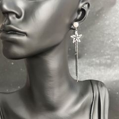  Bông Tai Ngôi Sao Tua Rua Ngọc Trai & Pha Lê (AQ) 