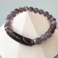  Vòng Đá Phong Thuỷ Cao Cấp - Đá Thạch Anh Tím Tự Nhiên Bảng Dài 