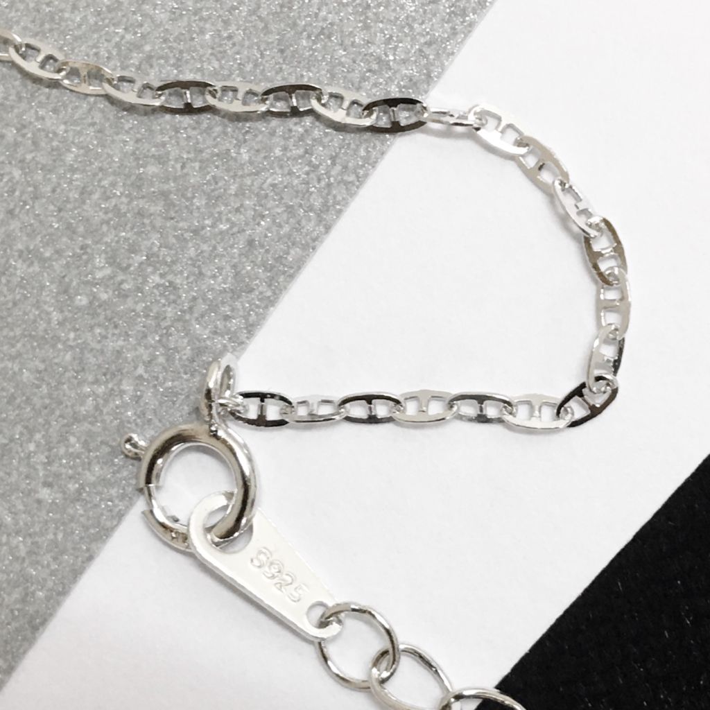  Dây Chuyền Bạc Cao Cấp - Hermes Pha Lê (AE) 