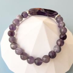  Vòng Đá Phong Thuỷ Cao Cấp - Đá Thạch Anh Tím Tự Nhiên Bảng Dài 