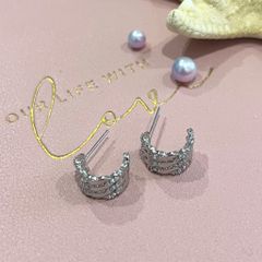  Bông Tai 3 Lines Ôm Vành Tai Pha Lê (AA) 