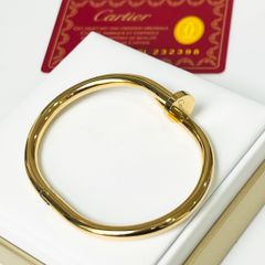  Vòng Tay Cặp Đôi Tình Yêu - Cartier Cây Đinh Màu Vàng Titan Cao Cấp (AL) 