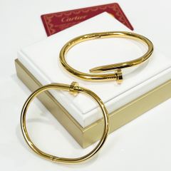  Vòng Tay Cặp Đôi Tình Yêu - Cartier Cây Đinh Màu Vàng Titan Cao Cấp (AL) 