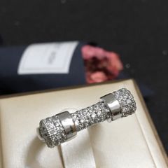  Nhẫn Nữ Cao Cấp - Cục Tạ Pha Lê Trắng Cá Tính 