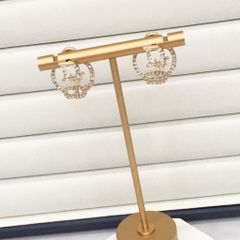  Bông Tai Dior Màu Vàng Ngọc Trai & Pha Lê Trắng (AY) - 3 Kiểu Đeo 