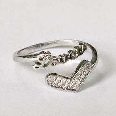  Nhẫn Trái Tim Pha Lê AB ( FreeSize ) 