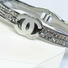  Vòng Tay TiTan Cao Cấp - Chanel Màu Trắng Pha Lê (AE) 