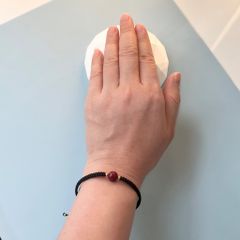  Vòng Đá Phong Thuỷ Cao Cấp - Đá Chu Sa Thiên Nhiên Dây Đen May Mắn 