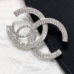  Cài Áo Nam, Nữ - Chanel Pha Lê Trắng (DD) 