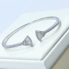  Vòng Tay Cánh Quạt Pha Lê Trắng Tinh Tế (AA) 