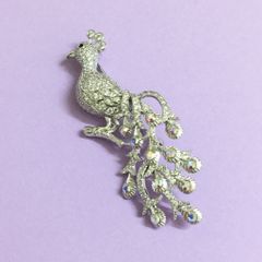  Cài Áo Con Phượng Hoàng Pha Lê Trắng Sang Trọng (AB) 