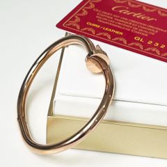  Vòng Tay Cặp Đôi Tình Yêu - Cartier Cây Đinh Màu Vàng Hồng Titan Cao Cấp (AK) 