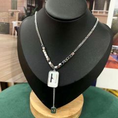  Dây Chuyền Ngắn - Hermes Vỏ Trai Thiên Nhiên Màu Trắng Xà Cừ (AG) 