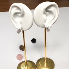  Bông Tai Bạc Cao Cấp - Trái Tim Pha Lê & Ngọc Trai Trắng ( Có 3 Kiểu Đeo ) 