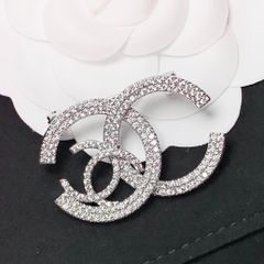  Cài Áo Nam, Nữ - Chanel Pha Lê Trắng (DD) 