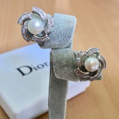  Bông Tai Cánh Hoa Pha Lê & Ngọc Trai Thiên Nhiên (AL) 