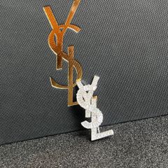  Cài Áo Nam, Nữ - YSL Màu Trắng Pha Lê (AG) 