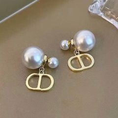  Bông Tai Dior Màu Vàng Ngọc Trai (AZ) - Có 3 Kiểu Đeo 