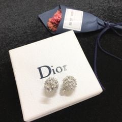  Bông Tai Dior Màu Trắng Pha Lê (AB) - Có 3 Kiểu Đeo 