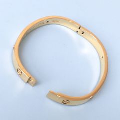  Bộ Trang Sức Nam, Nữ Cartier Titan Cao Cấp - Vòng Tay & Nhẫn Màu Vàng Pha Lê (AN) 