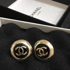  Bông Tai Chanel Bản To Màu Vàng Cá Tính (BM) 