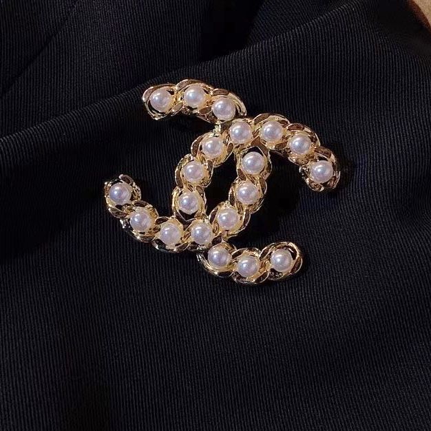  Cài Áo Nam, Nữ - Chanel Màu Vàng Ngọc Trai Trắng (BX) 