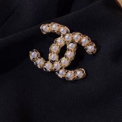  Cài Áo Nam, Nữ - Chanel Màu Vàng Ngọc Trai Trắng (BX) 