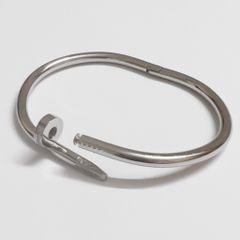  Vòng Tay Nam, Nữ TiTan Cao Cấp - Cartier Cây Đinh Màu Trắng Pha Lê (AH) 