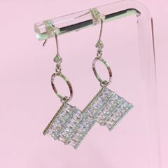  Khuyên Tai Pha Lê Vuông (AN) 