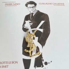  Cài Áo Nam, Nữ - YSL Màu Vàng Bản Nhỏ Phong Cách Cá Tính (AP) 