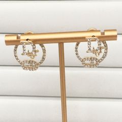  Bông Tai Dior Màu Vàng Ngọc Trai & Pha Lê Trắng (AY) - 3 Kiểu Đeo 