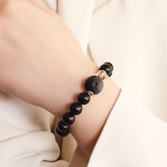  Vòng Đá Phong Thuỷ Cao Cấp - Quả Cầu Vũ Trụ Đá Obsidian & Đá Thạch Anh Trắng Tự Nhiên 