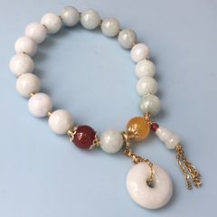  Vòng Đá Phong Thuỷ Cao Cấp - Hồ Lô & Đồng Tiền Đá Cẩm Thạch Tự Nhiên 