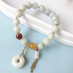  Vòng Đá Phong Thuỷ Cao Cấp - Hồ Lô & Đồng Tiền Đá Cẩm Thạch Tự Nhiên 