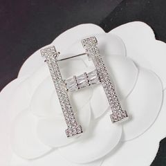  Cài Áo Nam, Nữ - Hermes Màu Trắng Pha Lê (AB) 