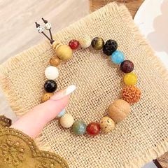  Vòng Tay Phong Thuỷ Cao Cấp - 18 Hạt & Đá Thạch Anh Thiên Nhiên 