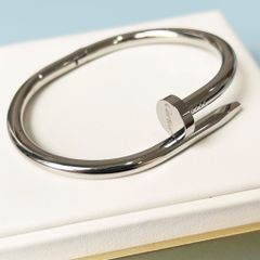  Vòng Tay Nam, Nữ TiTan Cao Cấp - Cartier Cây Đinh Màu Trắng (AK) 