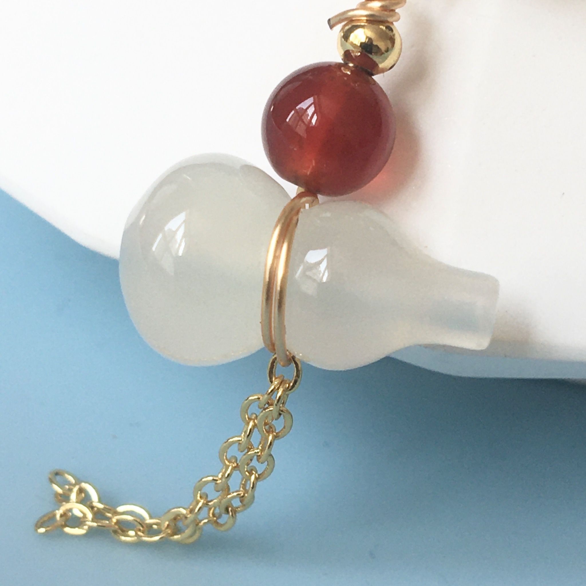  Vòng Đá Phong Thuỷ Cao Cấp - 2 Vòng Hồ Lô Mã Não, Ngọc Trai Nước Ngọt, Đá Garnet Tự Nhiên 