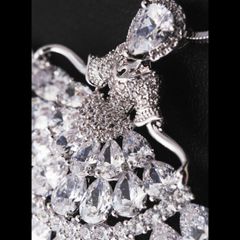  Dây Chuyền Dài Cao Cấp - Cô Gái Pha Lê Australia Trắng Tinh Tế (AA) 