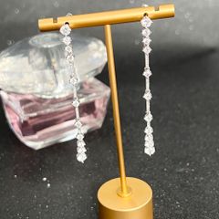  Bông Tai Tua Rua Pha Lê Trắng Tinh Tế (AR) 