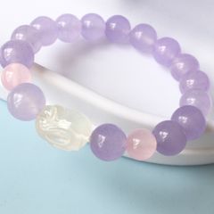  Vòng Đá Phong Thuỷ Cao Cấp - Con Thỏ May Mắn Đá Thạch Anh Trắng & Thạch Anh Tím Oải Hương, Thạch Anh Hồng Tự Nhiên 