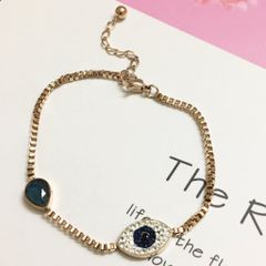  Lắc Chân Titan Cao Cấp - Mắt Xanh Phong Cách Cá Tính 