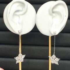  Bông Tai Tua Rua Ngôi Sao Pha Lê Trắng Tinh Tế (BI) 