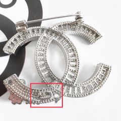  Cài Áo Nam, Nữ - Chanel Màu Trắng Ngọc Trai & Pha Lê (CL) 