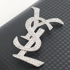  Cài Áo Nam, Nữ - YSL Màu Trắng Pha Lê (AR) 