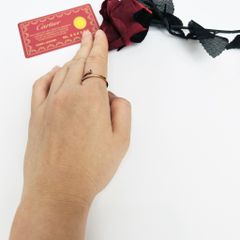  Nhẫn Titan Cao Cấp - Cây Đinh Cartier Màu Vàng Pha Lê (AJ) 